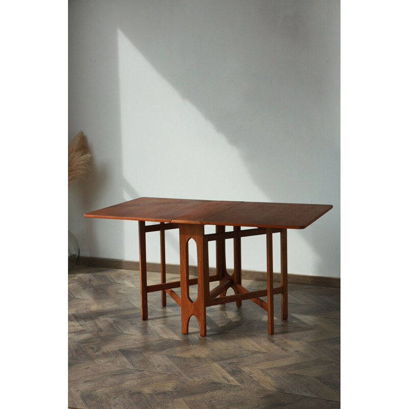 Scandinavian vintage folding table by Bendt Winge for Kleppes Mobelfabrikk, Norway 1950-1960