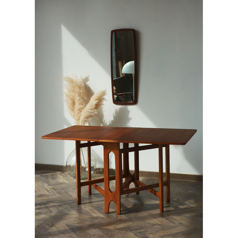 Scandinavian vintage folding table by Bendt Winge for Kleppes Mobelfabrikk, Norway 1950-1960