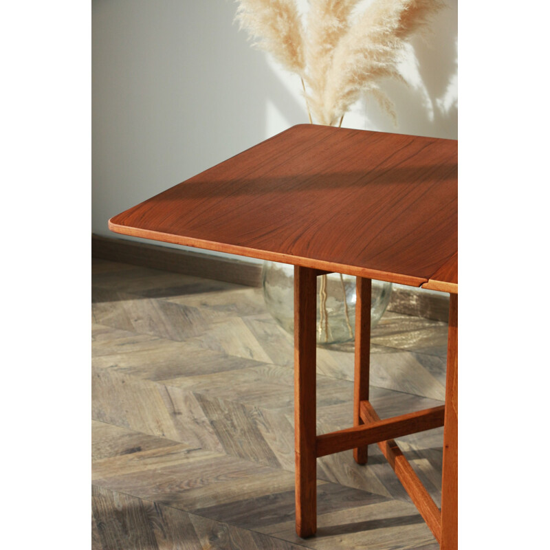 Scandinavian vintage folding table by Bendt Winge for Kleppes Mobelfabrikk, Norway 1950-1960