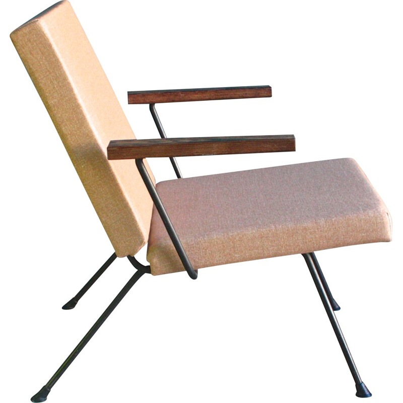 Chair "1409" in beige wool, André R. CORDOMEYER - 1950s
