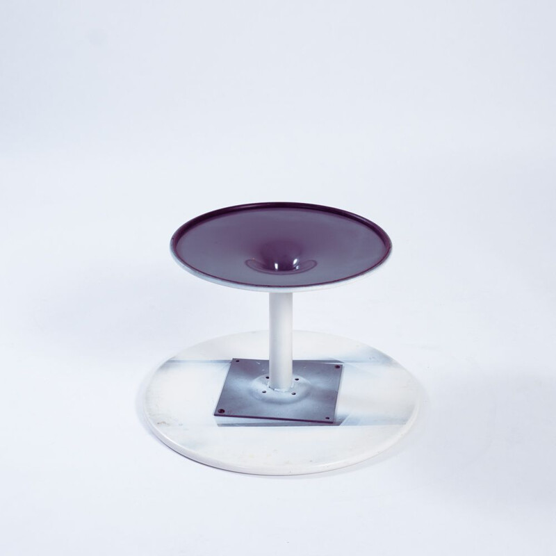 Vintage circular coffee table with tulip base by Pierre Paulin for Artifort, 1960s