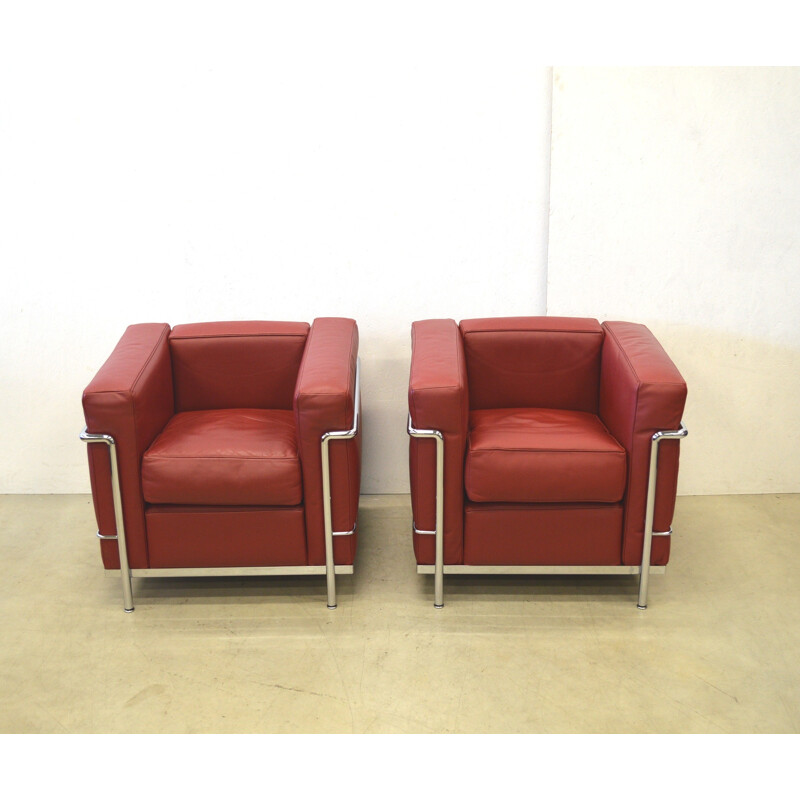 Pair of Cassina "LC2" Club Chair, LE CORBUSIER - 1928