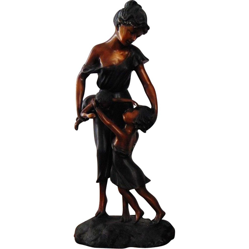 Vintage bronze sculpture by Louis Chalon, 1900s