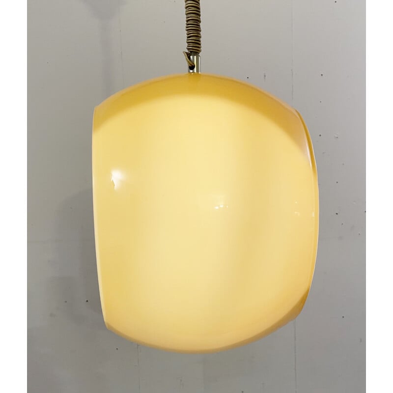 Mid-century Murano glass Eclisse pendant lamp by Carlo Nason for Mazzega, Italy 1960s