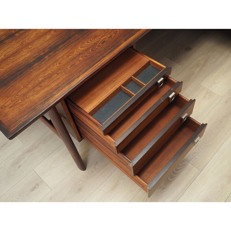 Rosewood vintage Danish desk by Arne Vodder for Sibast, 1960s