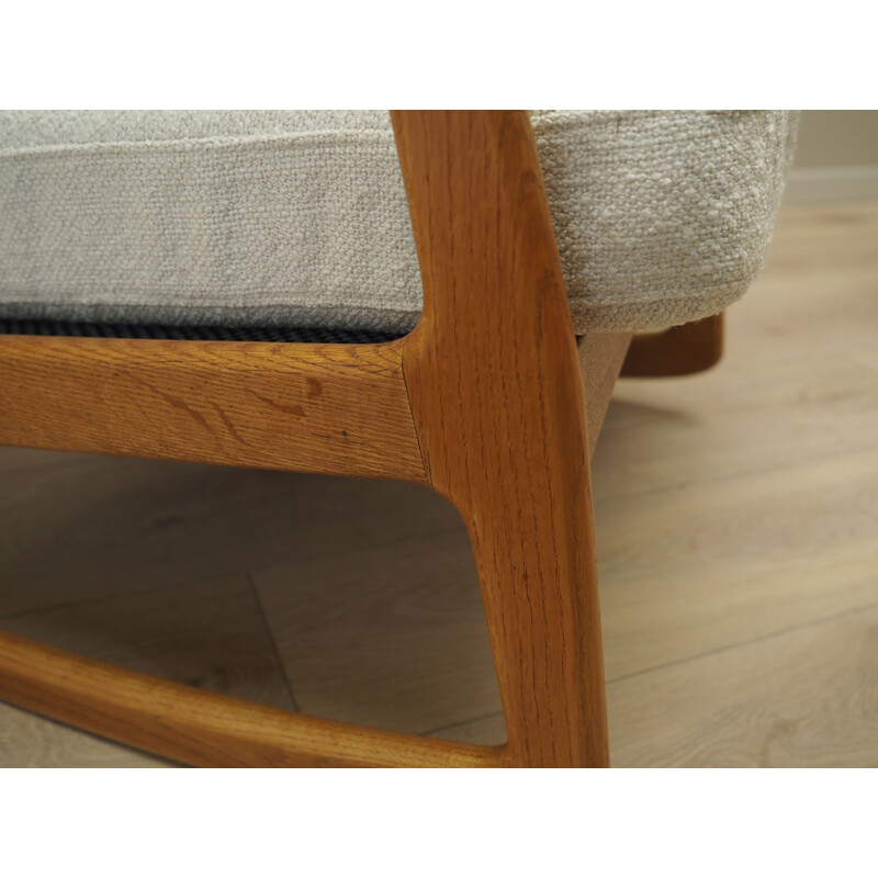 Oakwood vintage Danish rocking chair by H. Brockmann Petersen for Randers Møbelfabrik, 1960s