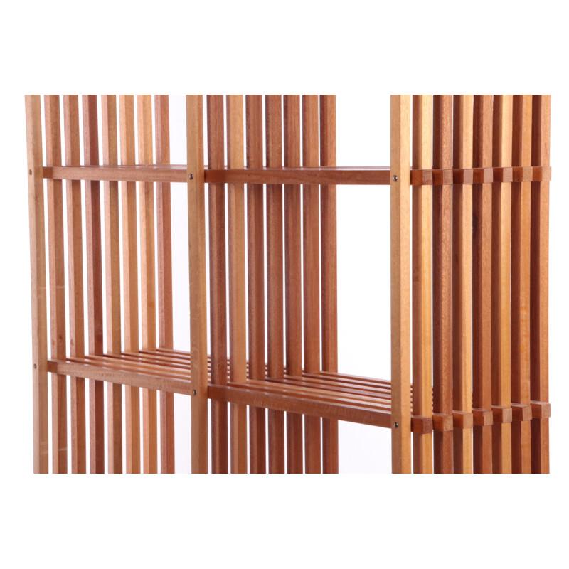 Vintage teak room divider, Dinamarca 1960