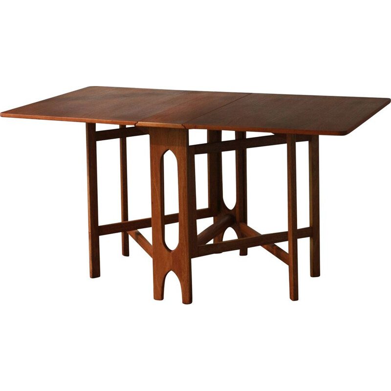 Scandinavian vintage folding table by Bendt Winge for Kleppes Mobelfabrikk, Norway 1950-1960