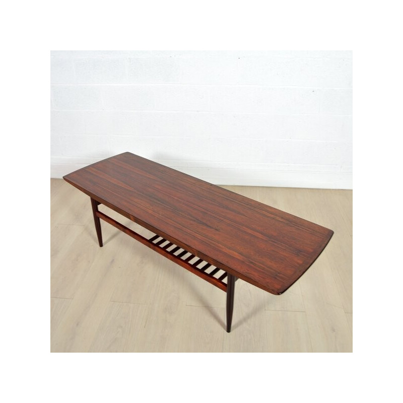 Large rosewood coffee table - 1960s