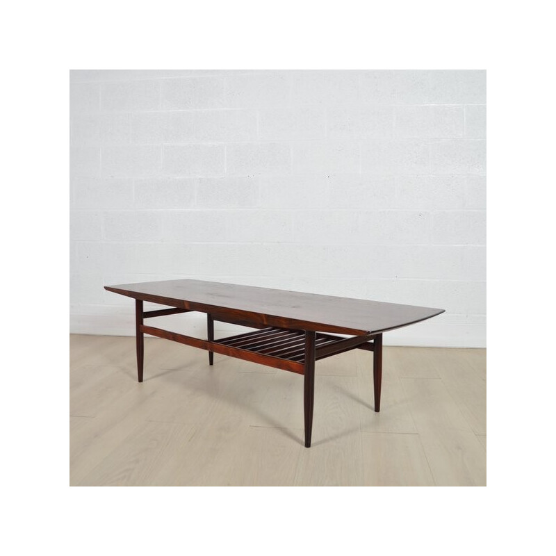 Large rosewood coffee table - 1960s