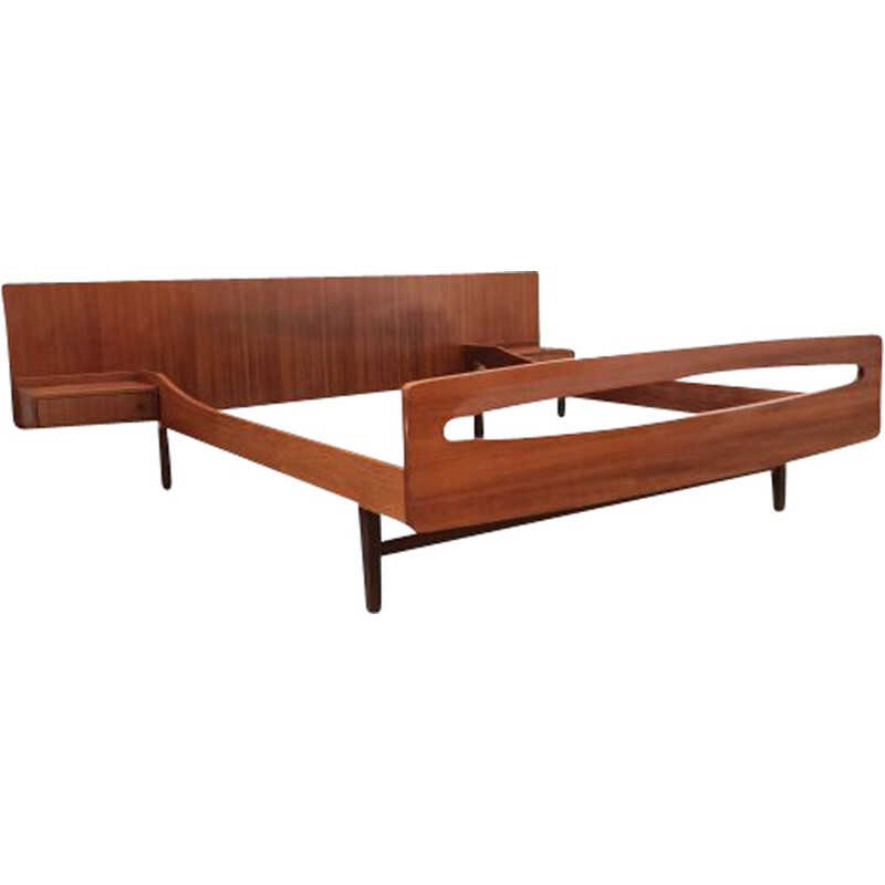 Scandinavian vintage bed in teak