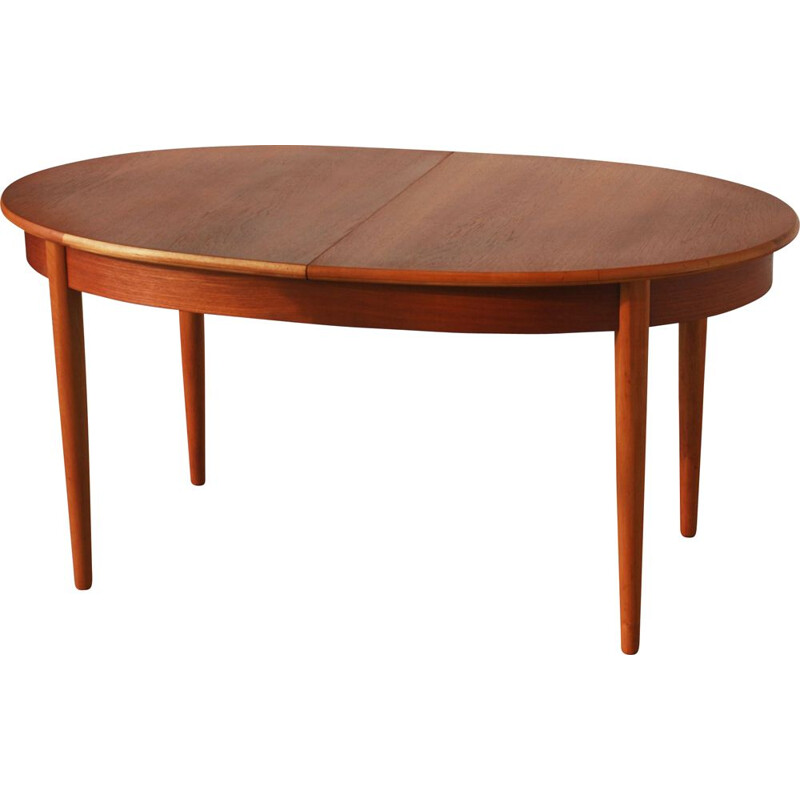 Table ovale vintage avec extension