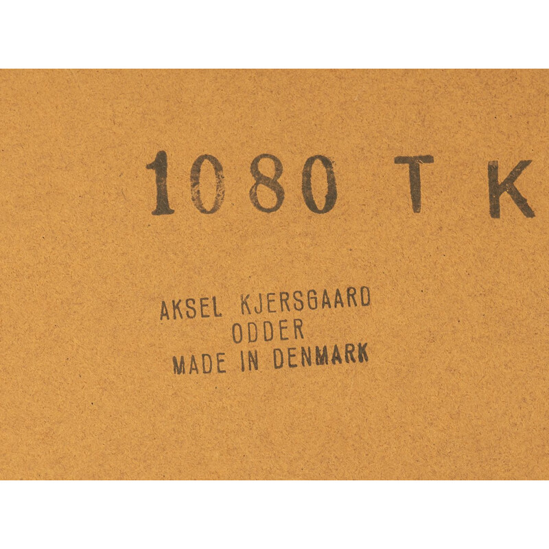 Espejo vintage de teca de Aksel Kjersgaard, Dinamarca 1960