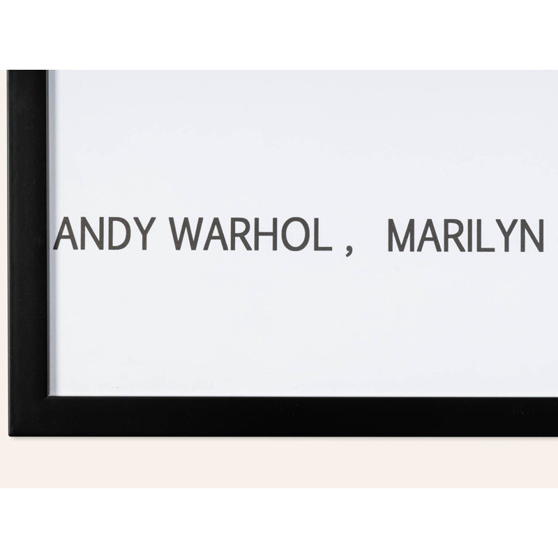 Poster d'epoca della mostra "Warhol's Monroe" di Andy Warhol