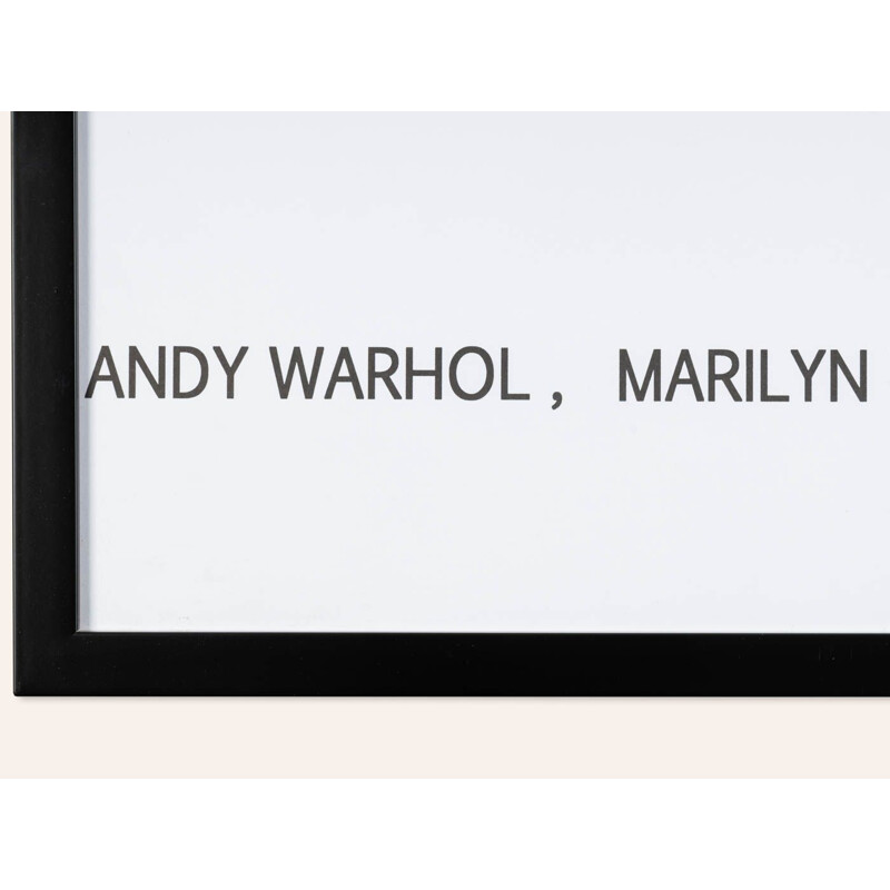 Vintage tentoonstellingsposter "Warhol's Monroe" van Andy Warhol