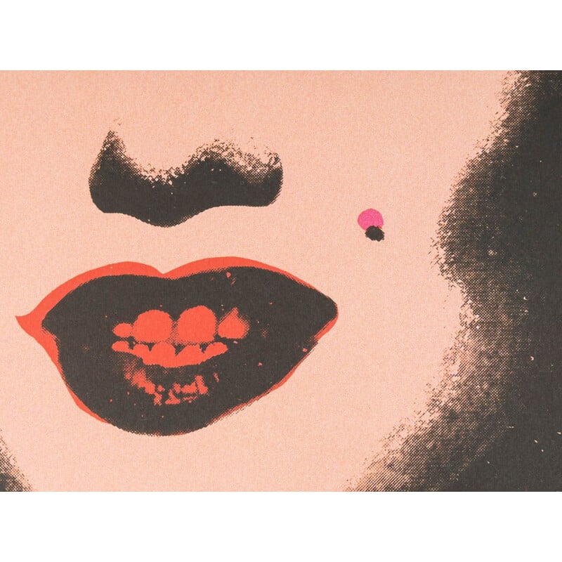 Affiche d'exposition vintage "Warhol's Monroe" d'Andy Warhol