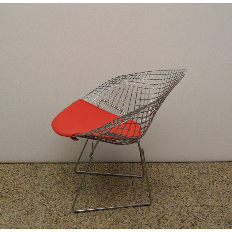 Pair of vintage Diamond armchairs by Harry Bertoia for Knoll