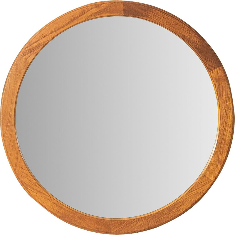 Vintage teak mirror by Aksel Kjersgaard, Denmark 1960