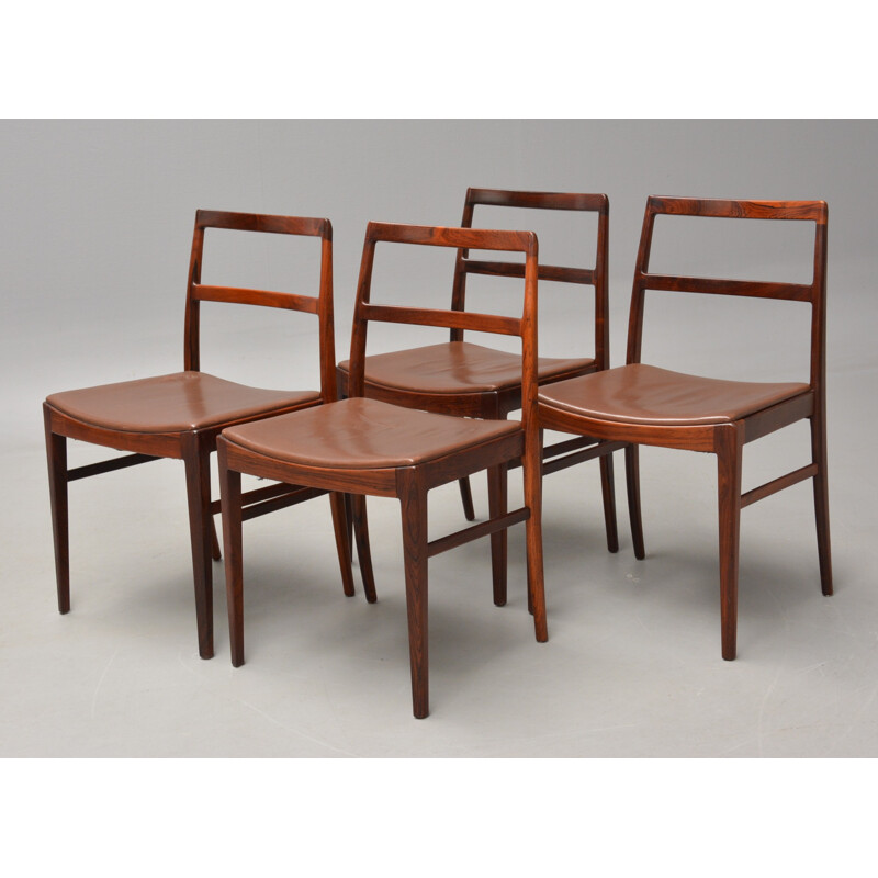 Suite de 4 chaises à repas "430" Sibast en palissandre, Arne VODDER - 1950
