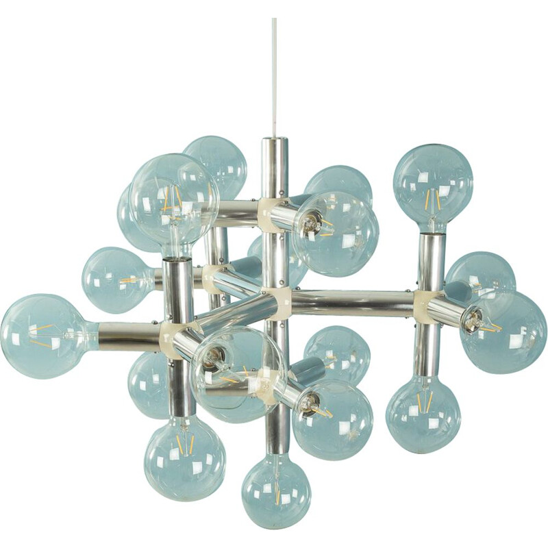 Vintage Atomic pendant lamp by Trix & Robert Haussmann for Swiss Lamps International, 1960s
