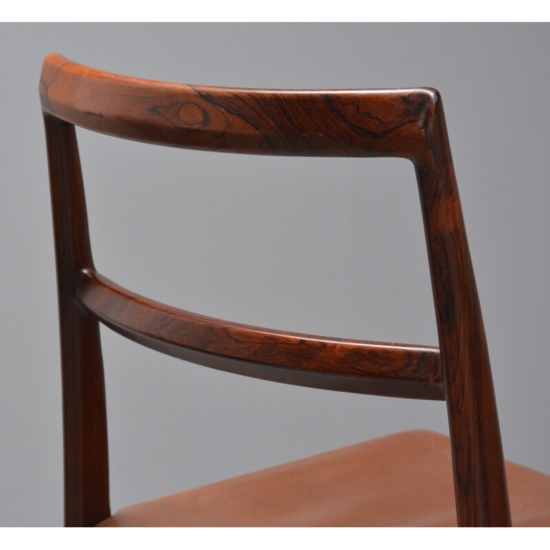 Set of 4 model "430" dining chairs in rosewood, Arne VODDER - 1950s