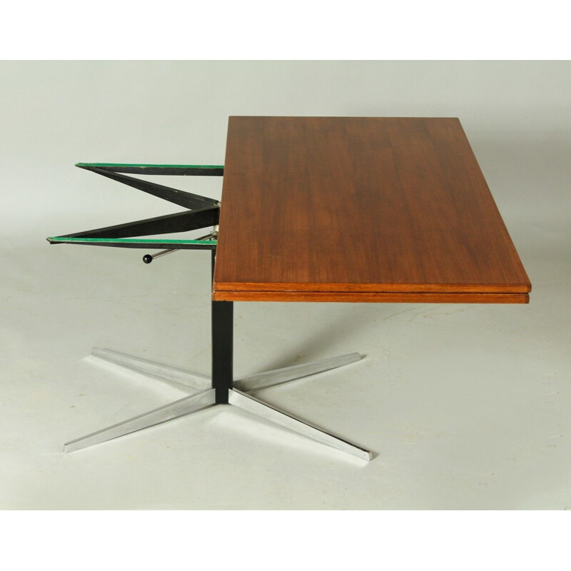 Verstellbarer Vintage-Tisch aus Teakholz von J.M. Thomas für Wilhelm Renz, 1960