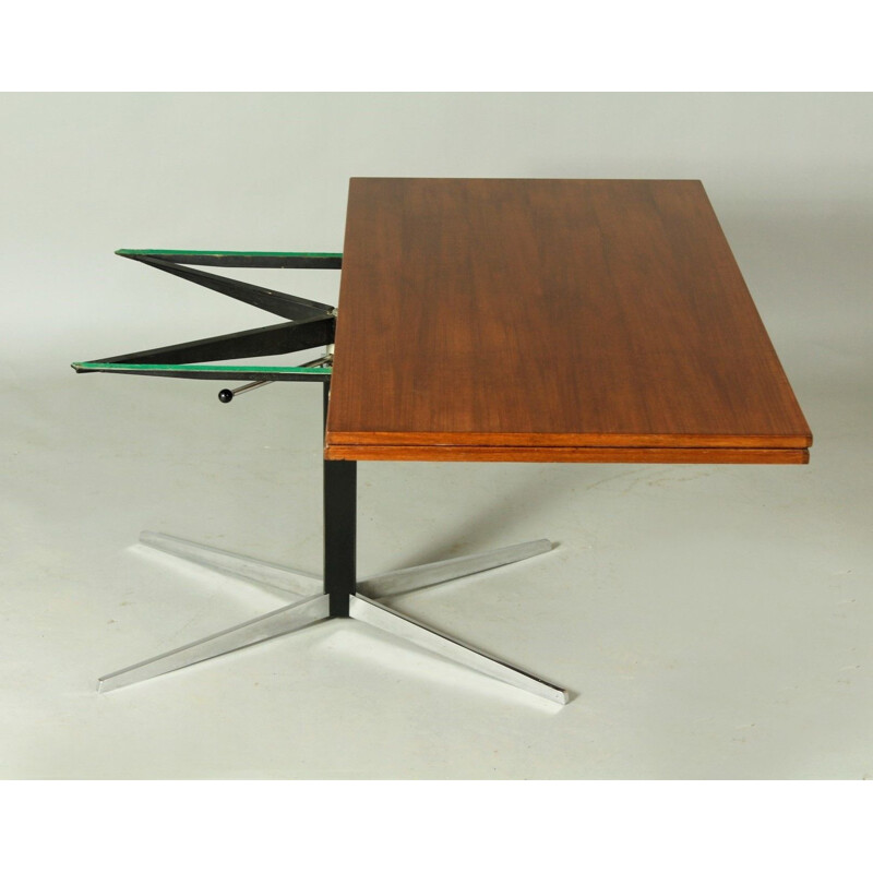 Vintage adjustable teak table by J.M. Thomas for Wilhelm Renz, 1960