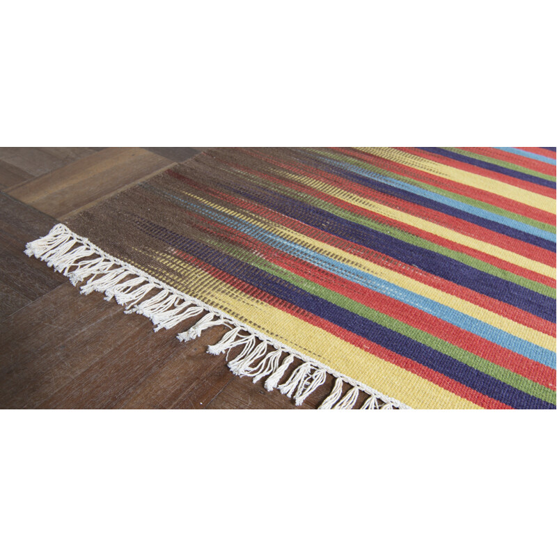 Tapis Kilim tissé en laine - 1970