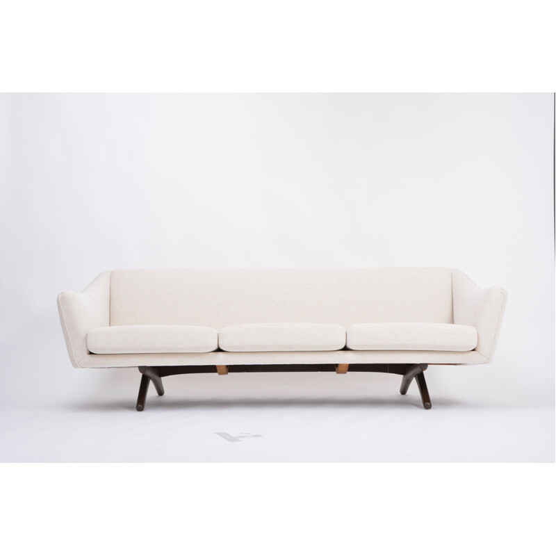 Beige dänische Vintage-Sofa Modell Ml140 von Illum Wikkelsø