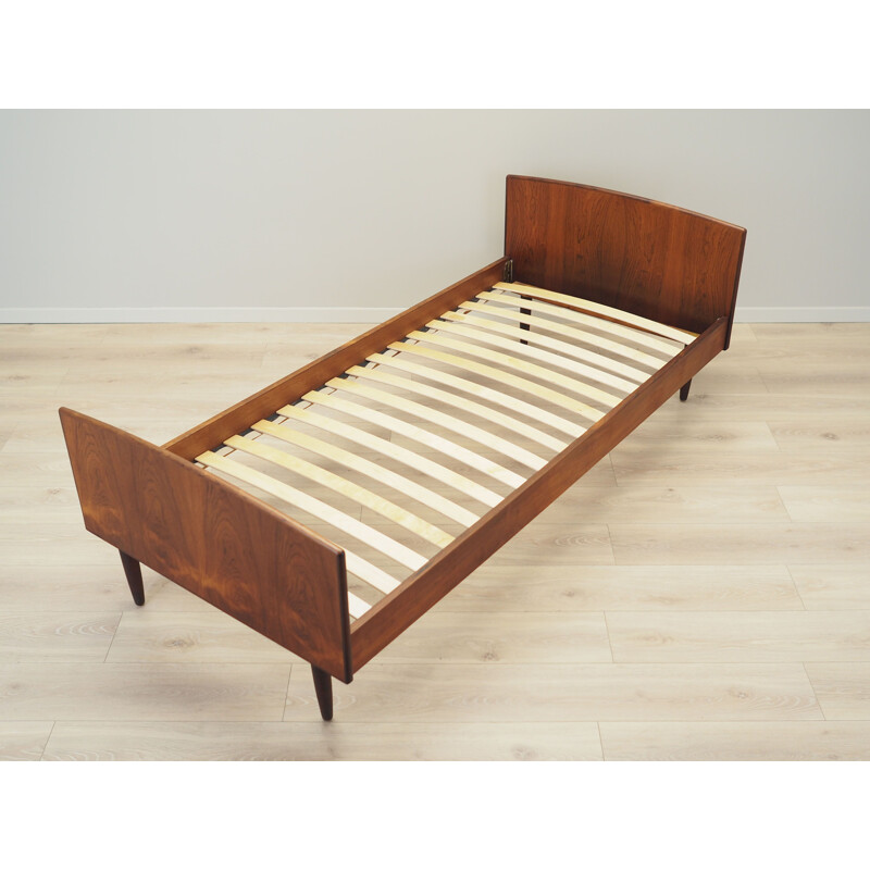 Vintage-Bett aus Palisanderholz, Dänemark 1970