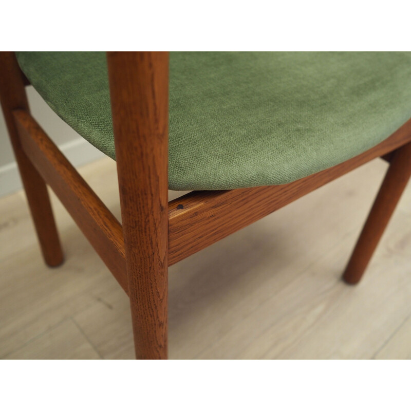 Pair of vintage oakwood chairs by Jørgen Baekmark for Fdb Møbler, 1960s
