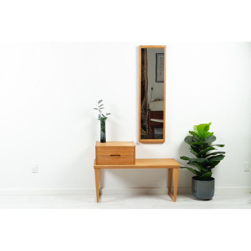 Vintage oak hallway set by Kai Kristiansen for Aksel Kjersgaard, Denmark 1960