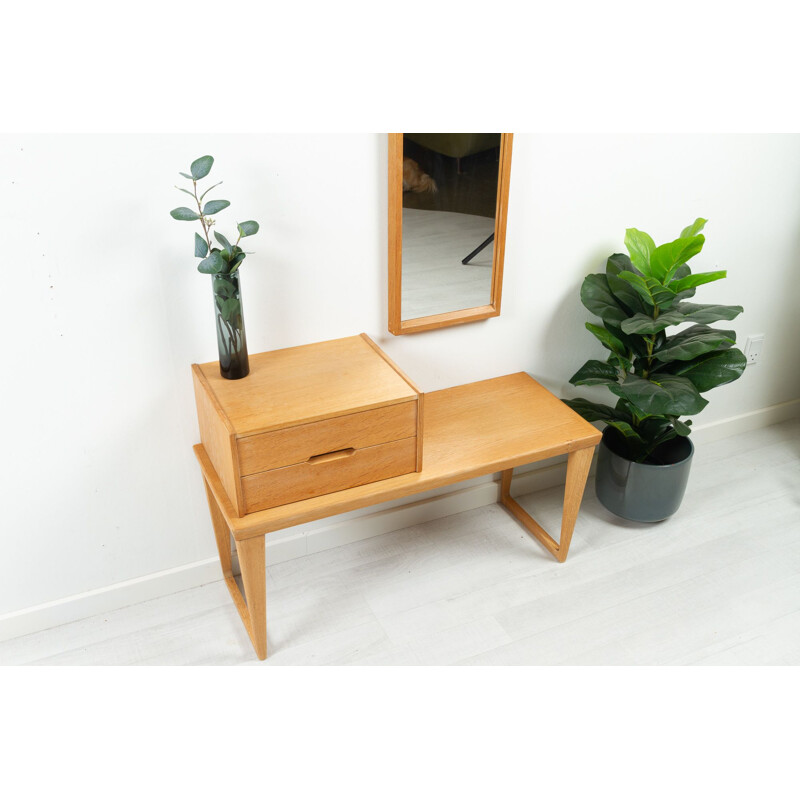 Vintage oak hallway set by Kai Kristiansen for Aksel Kjersgaard, Denmark 1960