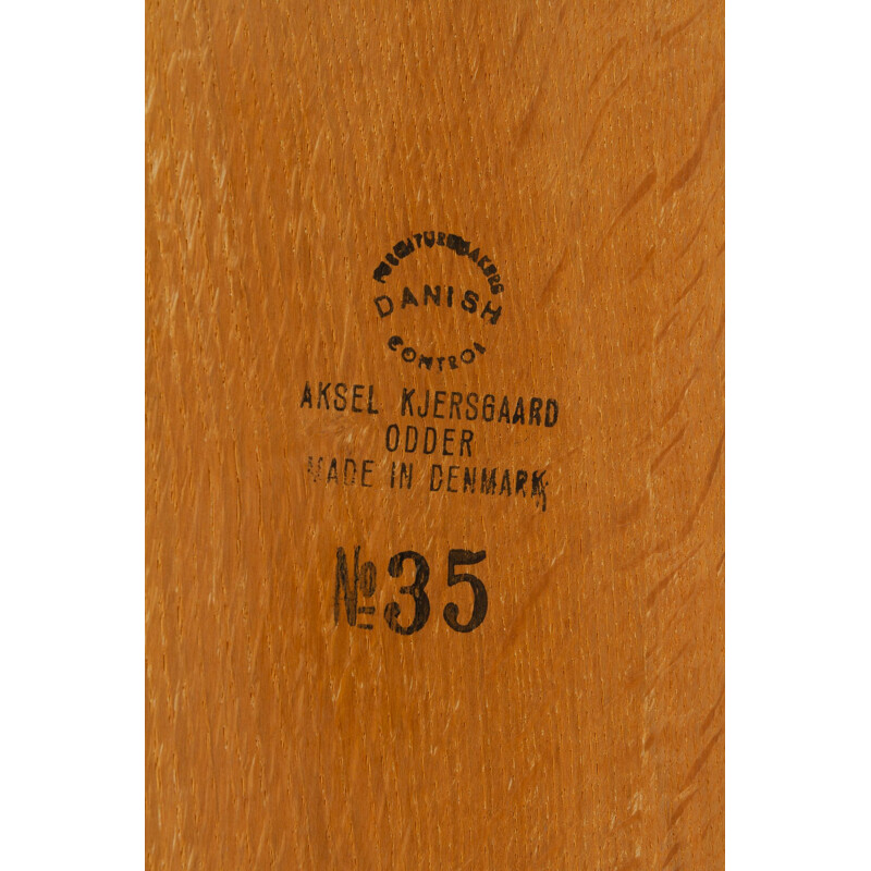 Juego de recibidor vintage de roble de Kai Kristiansen para Aksel Kjersgaard, Dinamarca 1960