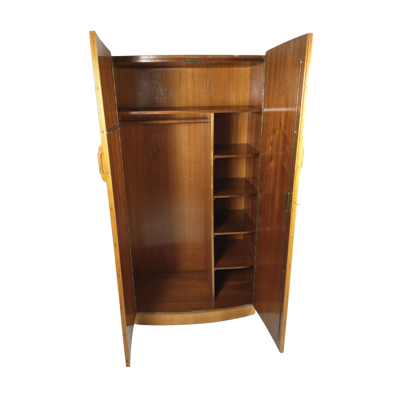 Art Deco vintage walnut cabinet by Jindřich Halabala for Up Zavody, 1950s