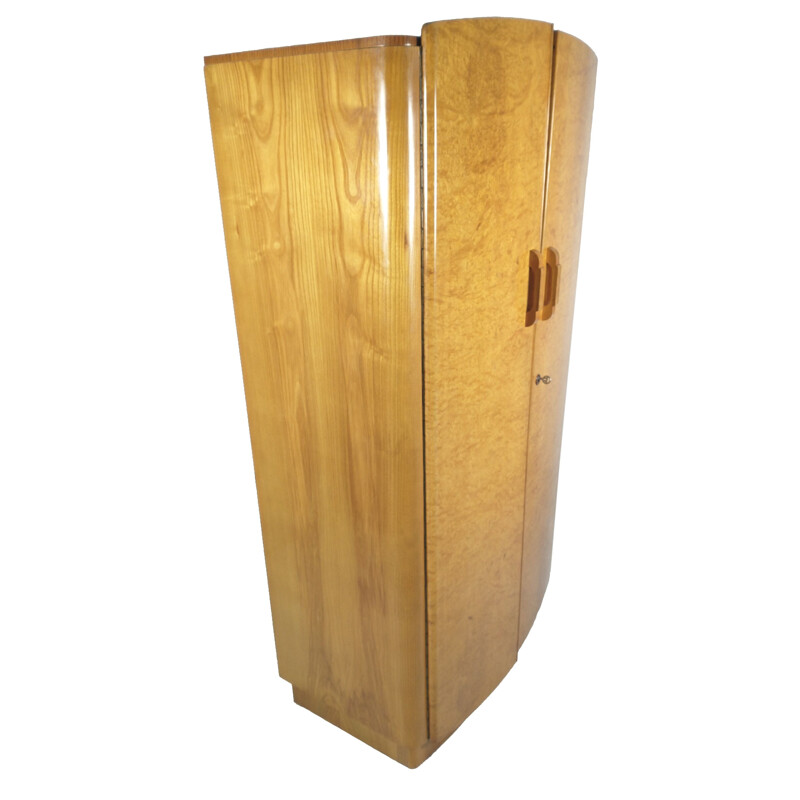 Art Deco vintage walnut cabinet by Jindřich Halabala for Up Zavody, 1950s