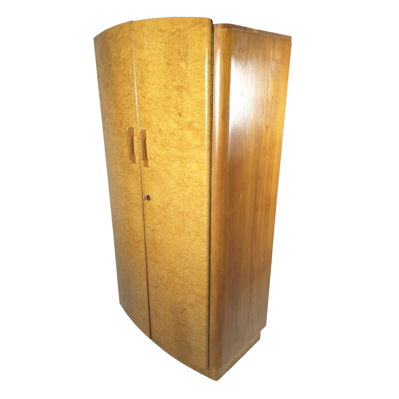 Art Deco vintage walnut cabinet by Jindřich Halabala for Up Zavody, 1950s