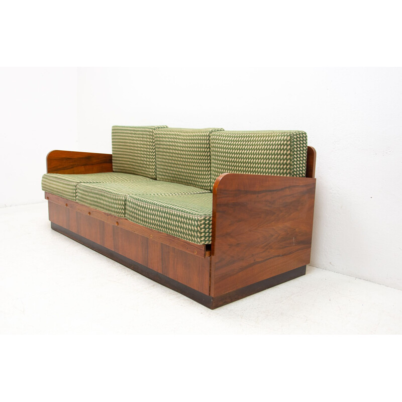 Mid century folding sofabed by Jindřich Halabala for Up Závody, 1950s