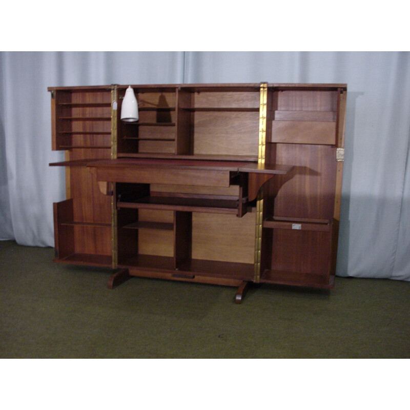 Mid century "Magic box" desk in teak - 1970s