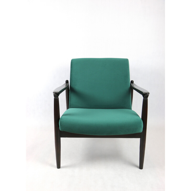 Vintage green Gfm-64 armchair by Edmund Homa, 1970s