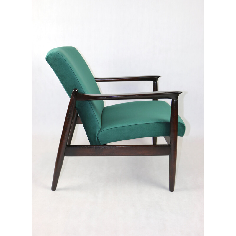 Sillón vintage Gfm-64 verde de Edmund Homa, 1970