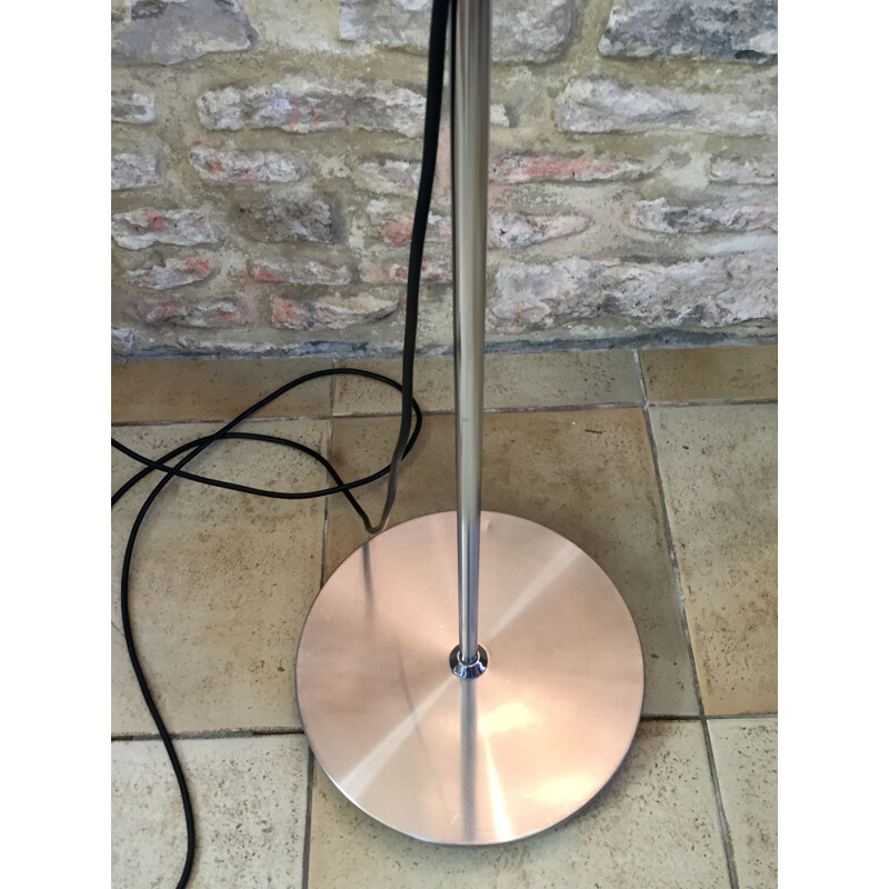 Vintage vloerlamp met 2 metalen spots van Alain Richard voor Disderot