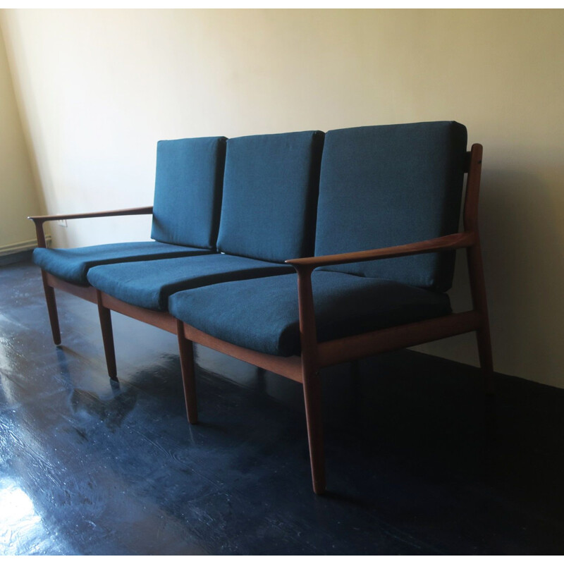 Mid-century Danish teak sofa by Grete Jalk, 1960s