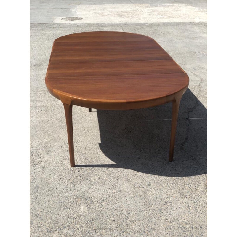 Vintage teak dining set by Ib Kofod Larsen for Mobelfabrik, Denmark 1960