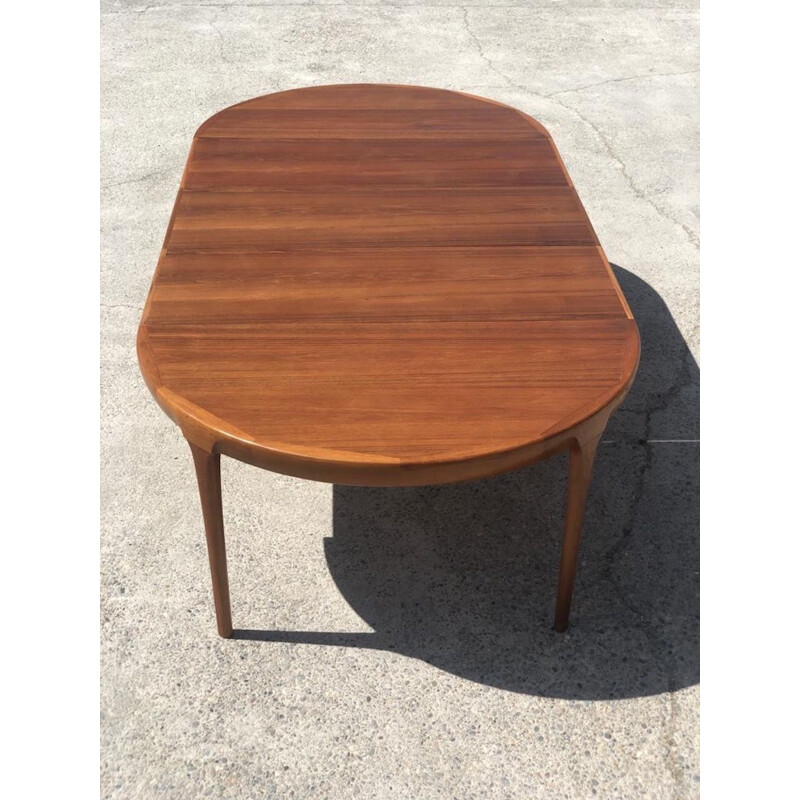 Vintage teak dining set by Ib Kofod Larsen for Mobelfabrik, Denmark 1960