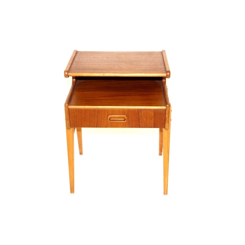 Vintage teak bedside table, Sweden 1960