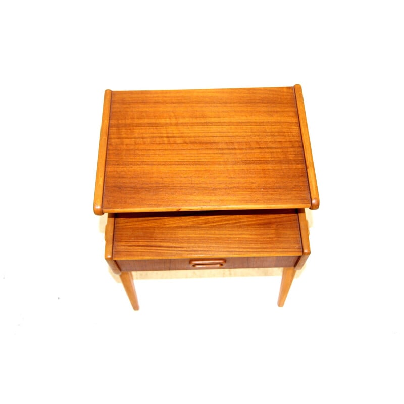 Vintage teak bedside table, Sweden 1960