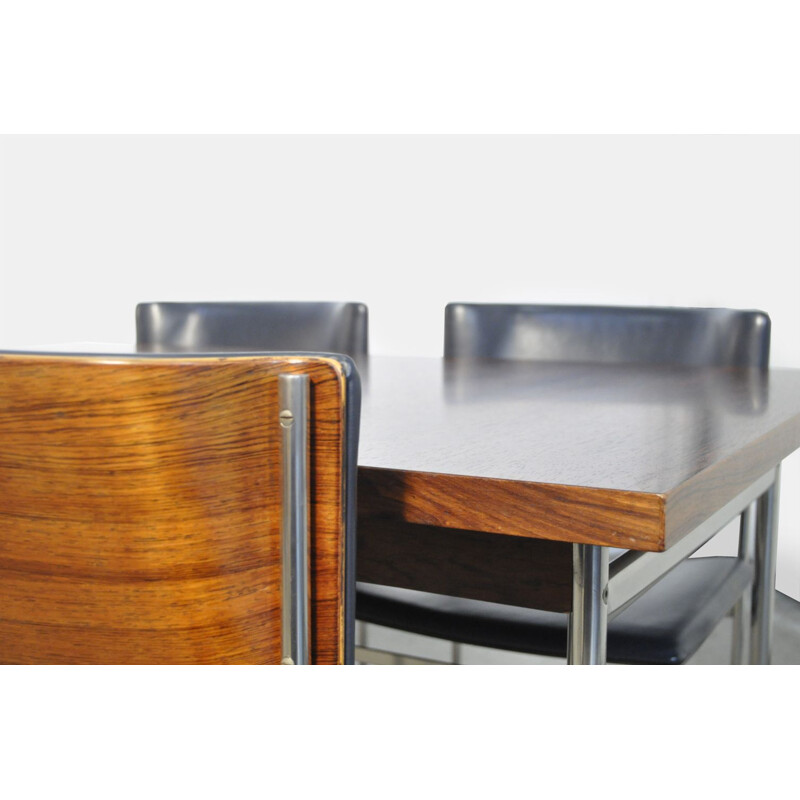 Vintage rosewood dining set Sm08 by Cees Braakman for Pastoe, 1950s