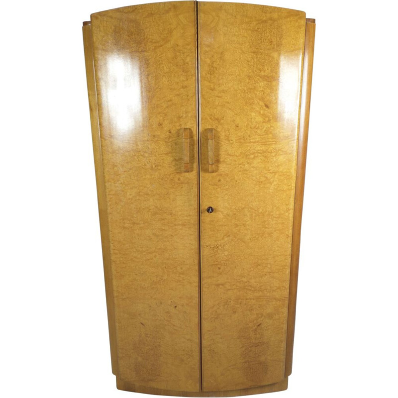 Art Deco vintage walnut cabinet by Jindřich Halabala for Up Zavody, 1950s