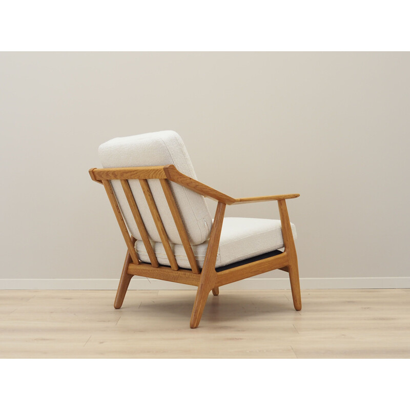 Vintage Deense eikenhouten fauteuil van H. Brockmann Petersen voor Randers Møbelfabrik, 1960